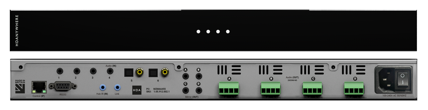 Multi Zone Matrix Amp (6x4) 55