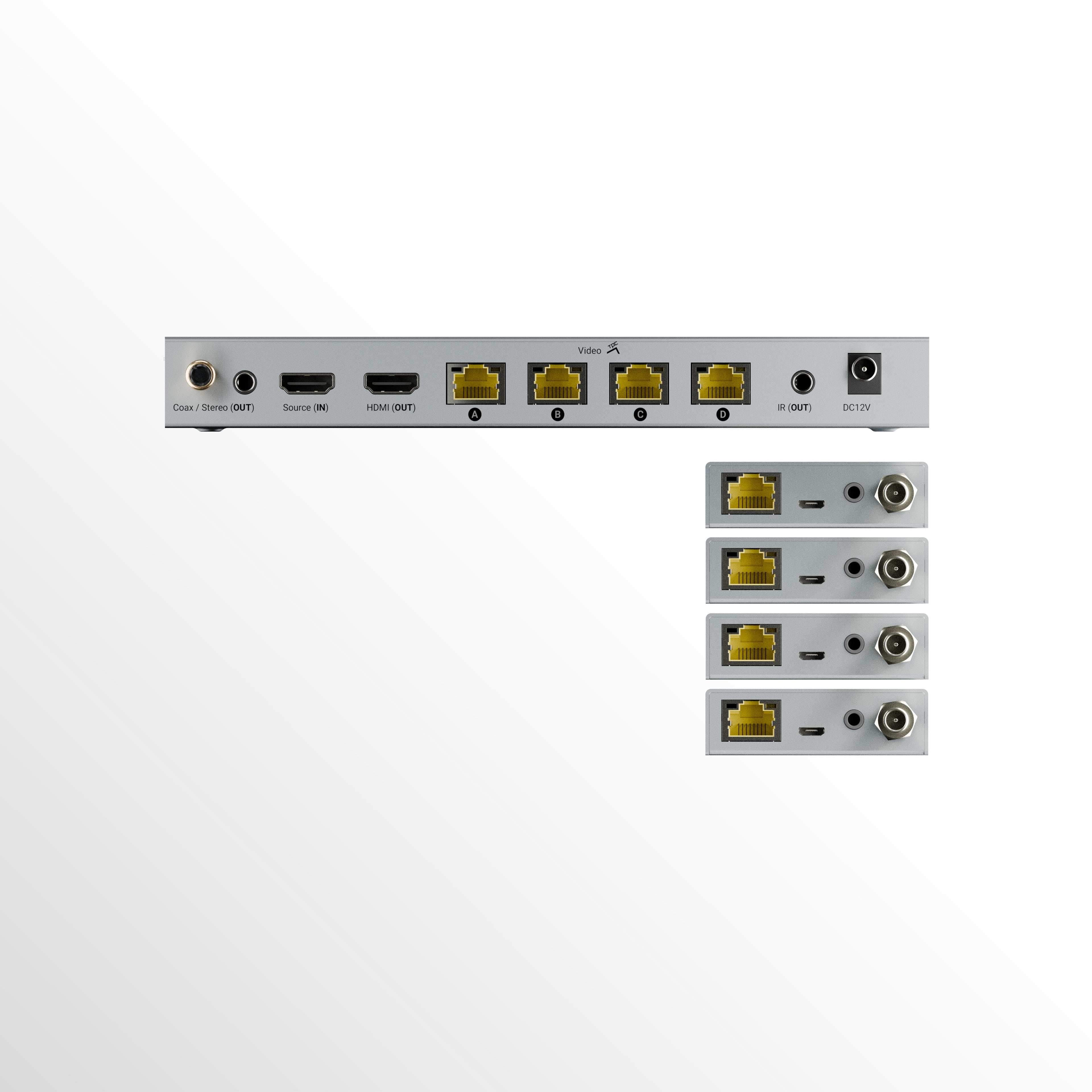 4K HDMI Splitter / Extender Over Cat6 | 1 Source to 4 Displays – HDA