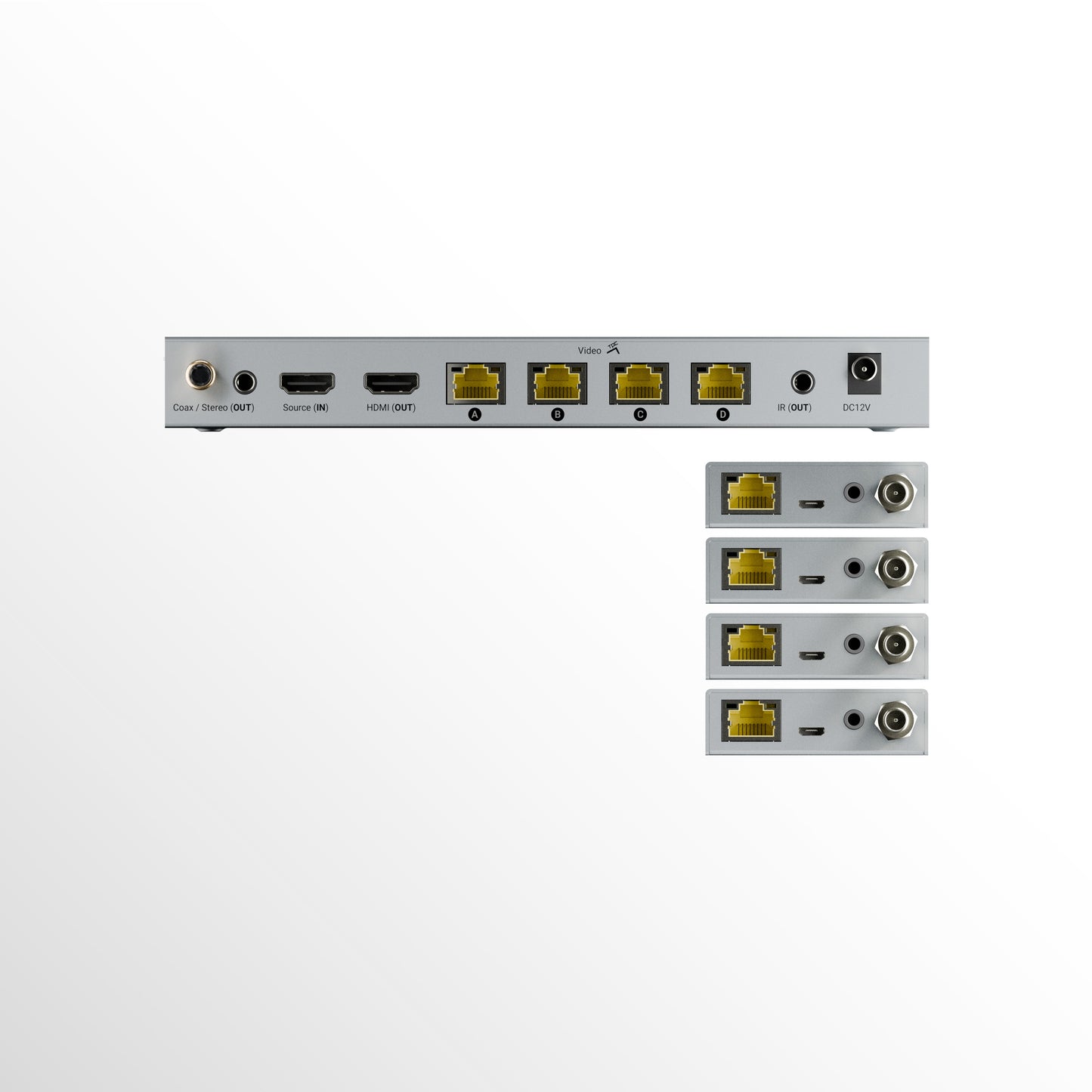 XTND 4K (40) TPC Splitter (1x4+1)