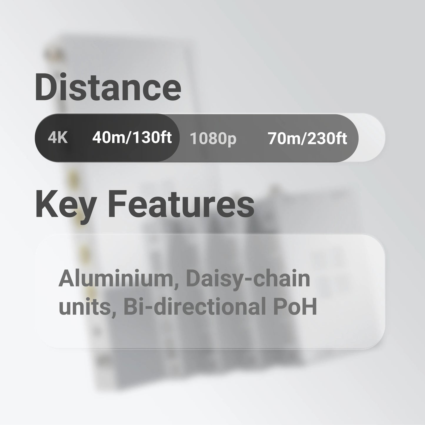 XTND 4K (40) TPC Splitter (1x4+1)